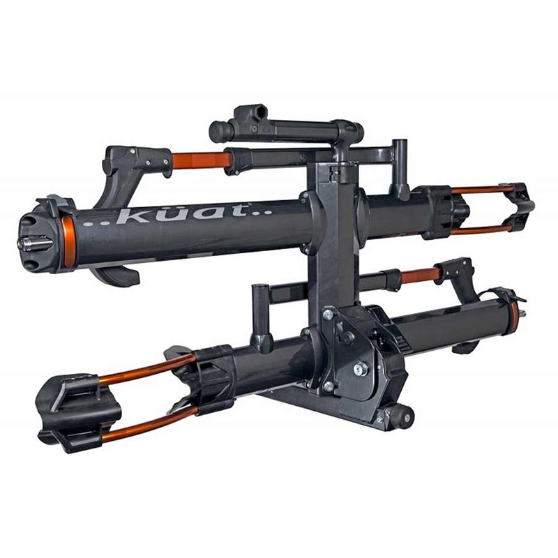 Kuat NV 2.0 Hitch Bike Rack – 2-Bike 1-1/4 Receiver Metallic Gray/Orange