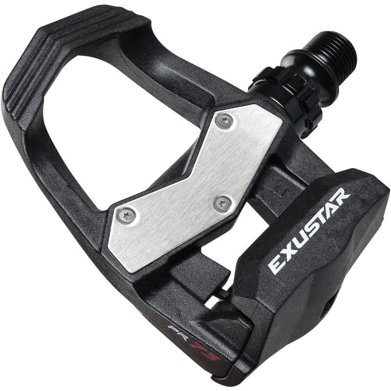 Exustar E-PR73ST Delta Style Pedals- Single Sided Clipless, Thermoplastic, 9/16, Black