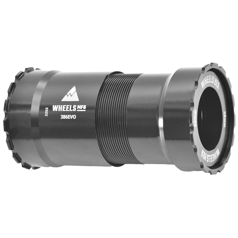 Wheels Mfg 386EVO Threaded BB Praxis M30/28 Base – Black