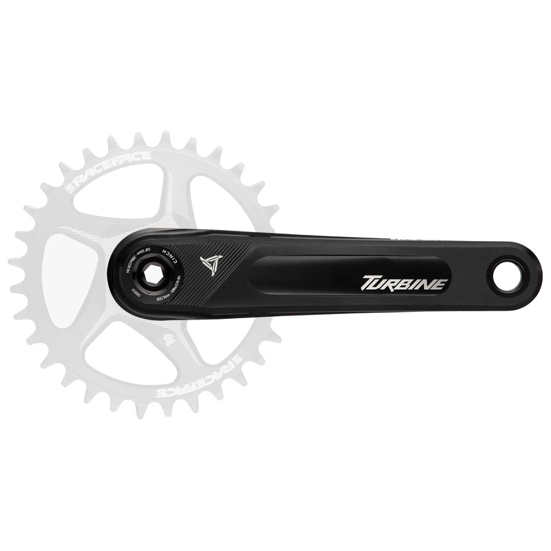 RaceFace Turbine Crankset – 160mm Direct Mount 143mm Spindle CINCH Interface 7050 Aluminum BLK