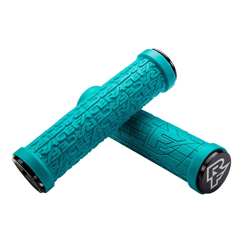 RaceFace Grippler Grips – Turquoise Lock-On 30mm