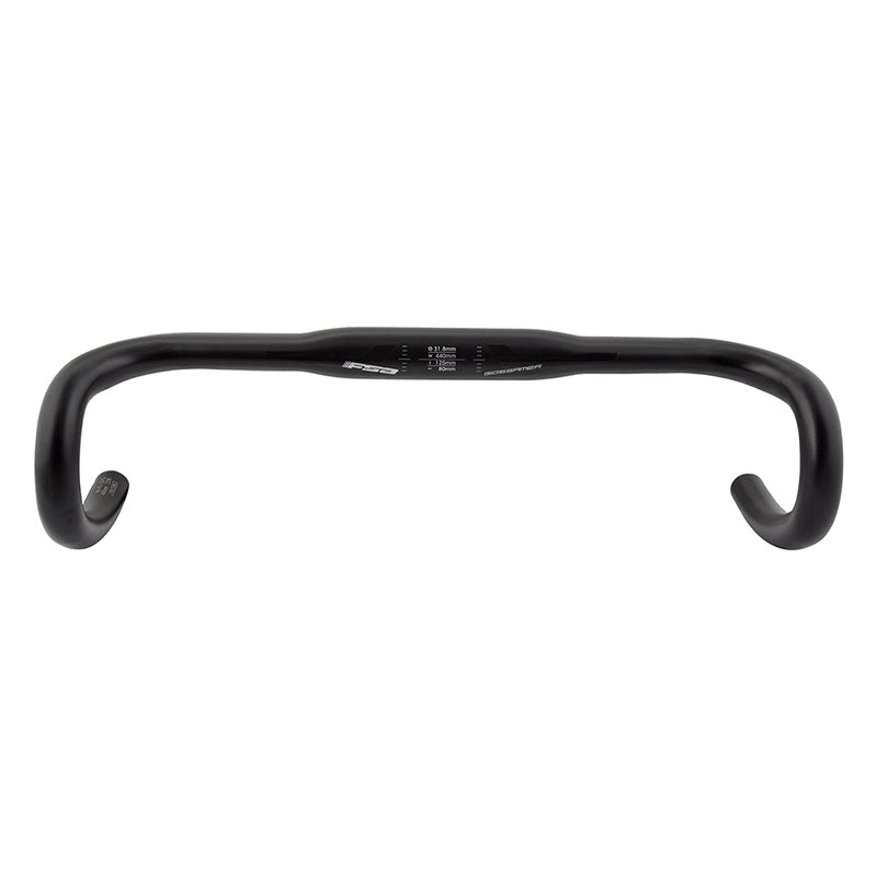 Full Speed Ahead Gossamer Compact Drop Handlebar – Aluminum 31.8mm 44cm BLK