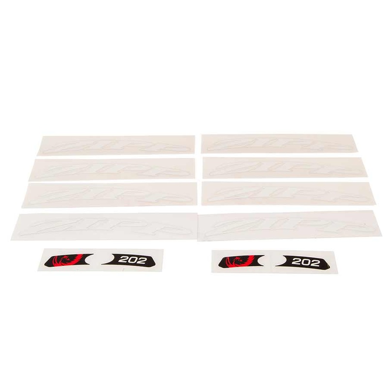 Zipp Stickers 202 White/ No border For one wheel