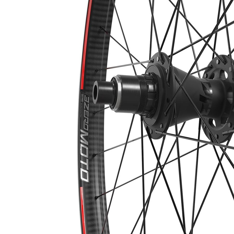 Zipp 3ZERO MOTO B1 Wheel Rear 27.5 / 584 Holes: 32 12mm TA 148mm Disc IS 6-bolt SRAM XD Slate Logo/Stealth Line