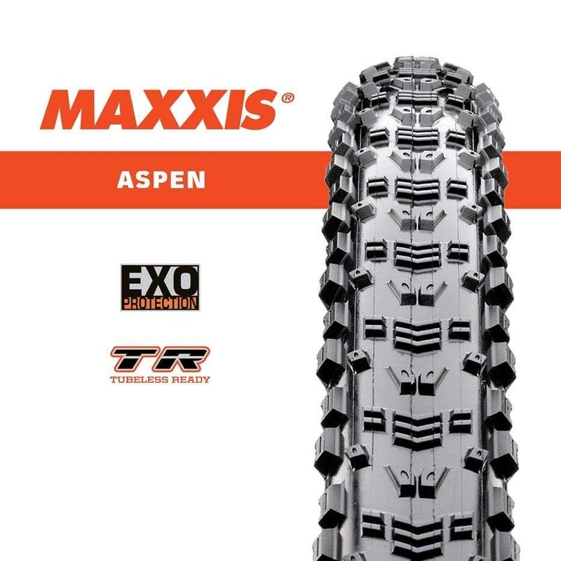 Maxxis Aspen Tyre  29-29 x 2.25″ EXO/TR & 29 x 2.4″ WT EXO/TR & 29 x 2.4″ WT EXO/TR/Maxxspeed 120tpi