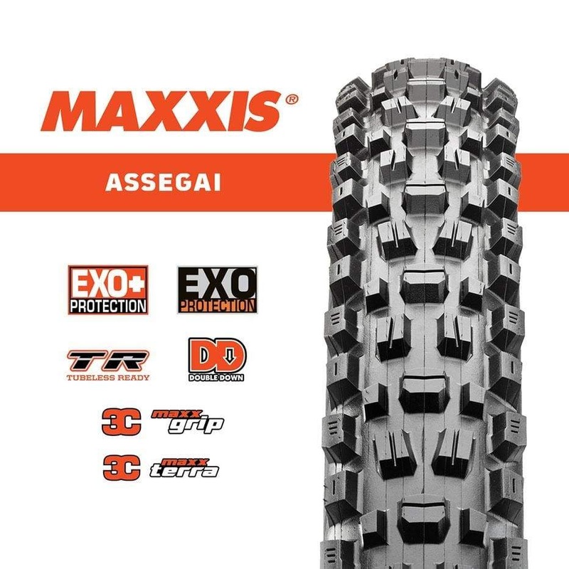 Maxxis Assegai Tyre 27.5-27.5 x 2.50″ 3C/EXO/TR Maxx Terra & 27.5 x 2.50″ 3C/EXO Plus/TR Maxx Terra & 27.5 x 2.50″ 3C/TR Maxx Grip DD & 27.5 x 2.50″ 3C/TR Maxx Grip DH