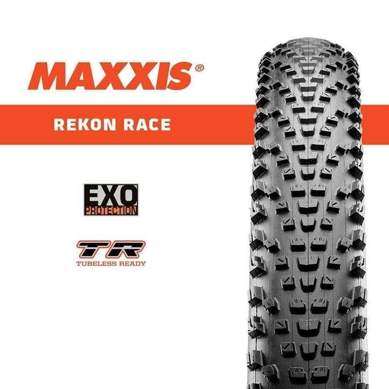 Maxxis Rekon Race Tyre 29-29 x 2.25 EXO/TR & 29 x 2.35″ EXO/TR & 29 x 2.4 WT EXO/TR & 29 x 2.35″ EXO/TR Tanwall