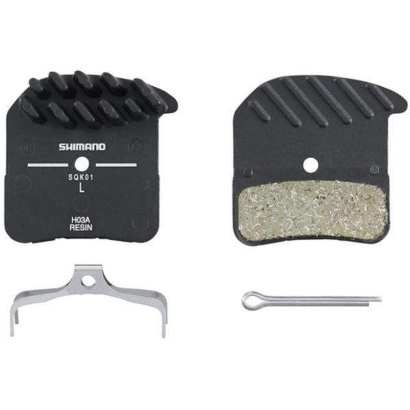 Shimano H03A Saint/Zee/Deore XT Disc Brake Pads / Resin (w/Fin)