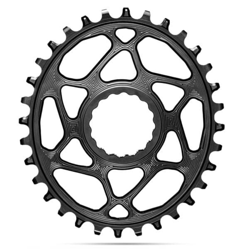 Absolute Black Race Face Cinch Oval Boost Offset Chainring / Black