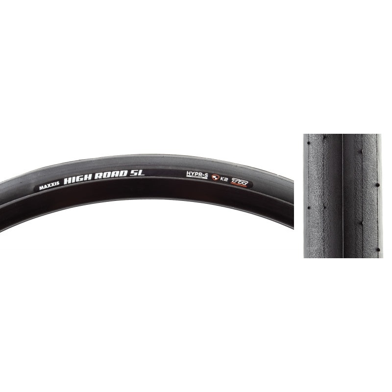 Maxxis High Road SL Tire – 700 x 25 Tubeless Folding BLK HYPR-S K2 Protection ONE70