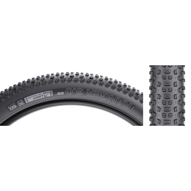 WTB Ranger Tire – 29 x 3.0 TCS Tubeless Folding BLK Light/Fast Rolling Dual DNA SG2