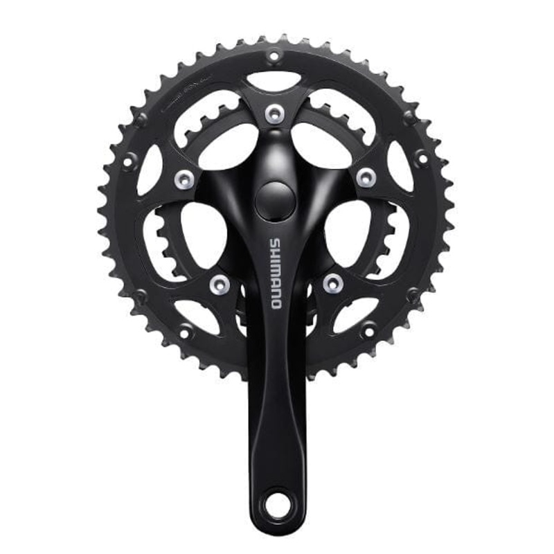 Shimano Claris FC-RS200 Double Crankset / 50x34t / 8 Speed / Black
