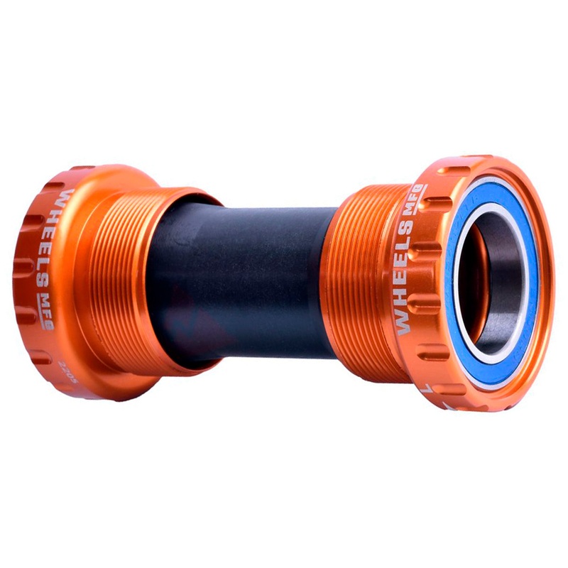Wheels Manufacturing BSA Bottom Bracket – Shimano Hollowtech II Spindle ABEC 3 Orange