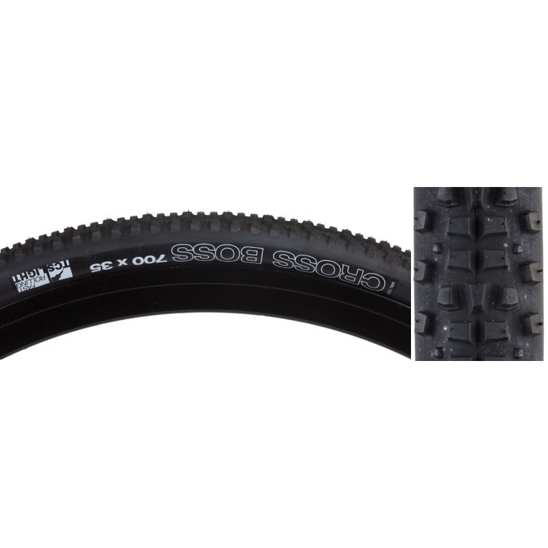 WTB Cross Boss Tire – 700 x 35 TCS Tubeless Folding Black Light Fast Rolling