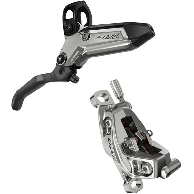 Disc Brake Level Ultimate Stealth 4 Piston – Carbon Lever, Ti Hardware, Reach Adj, Clear Ano Front 950mm Hose (includes MMX Clamp, Rotor/Bracket sold separately) C1