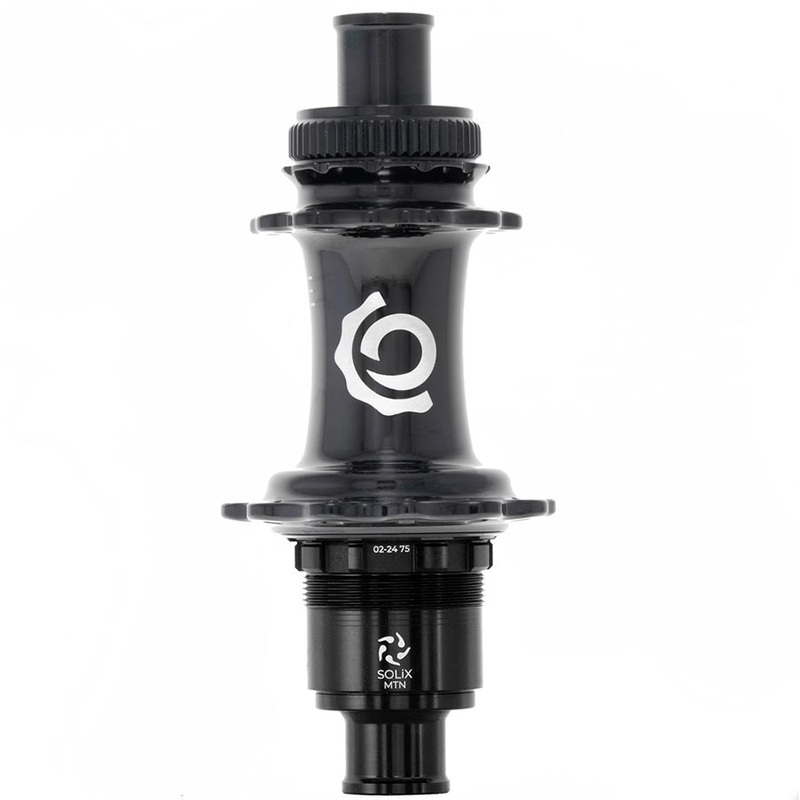 Industry Nine Solix Classic Rear Hub – 12 x 148mm Center-Lock Micro Spline BLK 28H