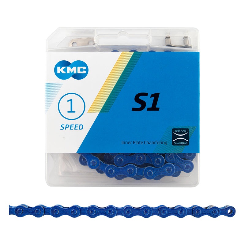 KMC S1 Chain Single Speed 1/8” Links: 112 Dark Blue