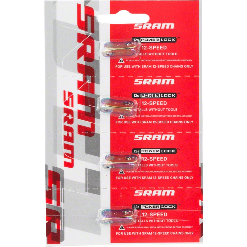 SRAM Eagle PowerLock Link for 12-Speed Chain, Rainbow Finish Card/4
