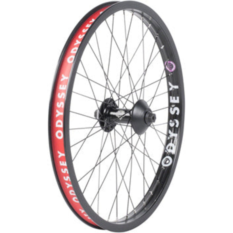 Odyssey Quadrant Front Wheel – 20, 3/8 x 100mm, Rim Brake, Black, Clincher