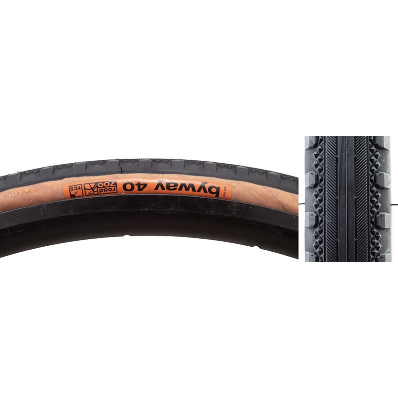 WTB Byway Tire – 700 x 40 TCS Tubeless Folding Black/Tan
