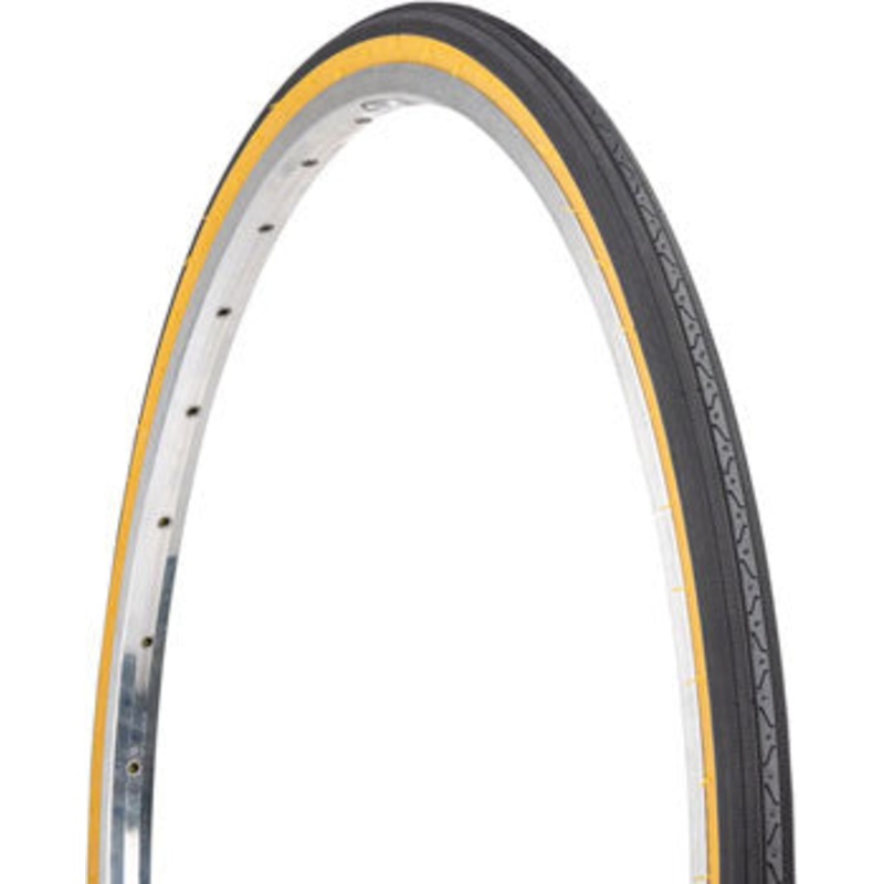 Kenda Street K35 Tire – 27 x 1-1/4, Clincher, Wire, Black/Tan, 22tpi