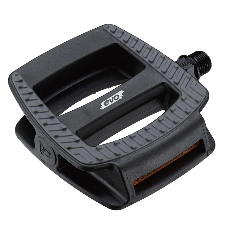EVO Comfort Cruiser Pedals Body: Nylon Spindle: Steel 9/16” Black