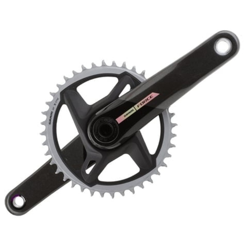 SRAM Force 1x AXS Wide D2 – Unicorn Grey w/Laser Foil – Road Power Meter Spindle DUB 170 – 40T Direct Mount (BB not included)