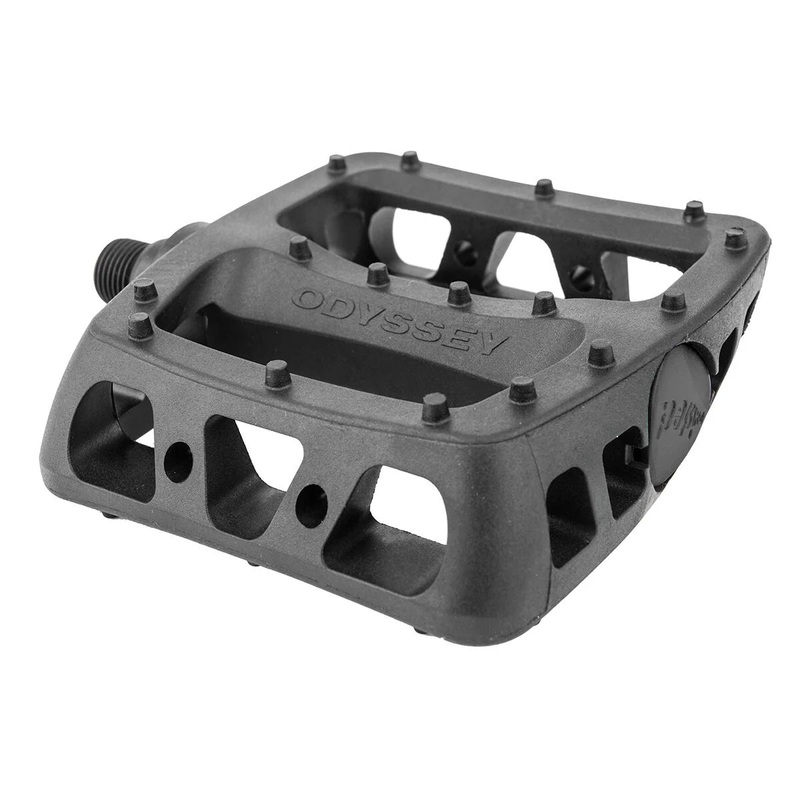 Odyssey Twisted PC Pedals – Platform, Composite/Plastic, 9/16, Black