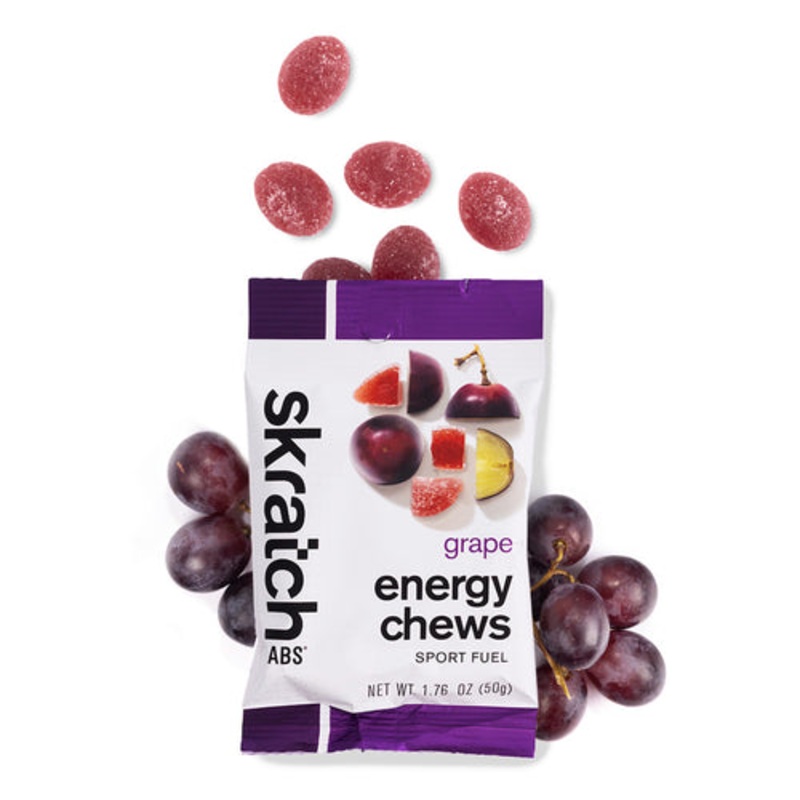 Skratch Labs Energy Chews Sport Fuel Grape Single Pack