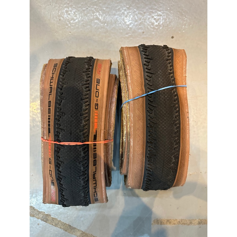 USED Schwalbe G-One RS Tire – 700×40 Black/Transparent,  Super Race SET OF TWO TIRES