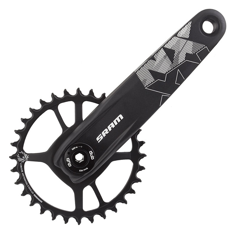 SRAM NX Eagle Boost Crankset – 175mm 12-Speed 32t Direct Mount DUB Spindle Interface BLK