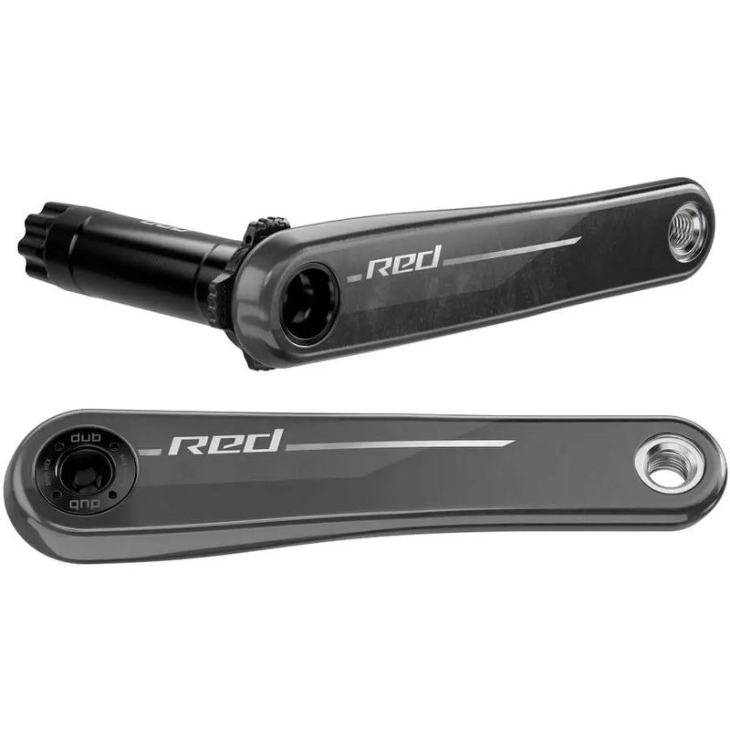 SRAM, Red Wide E1, Crank Arm, 170mm, DUB, BCD: Direct Mount SRAM 8 Bolt, Black