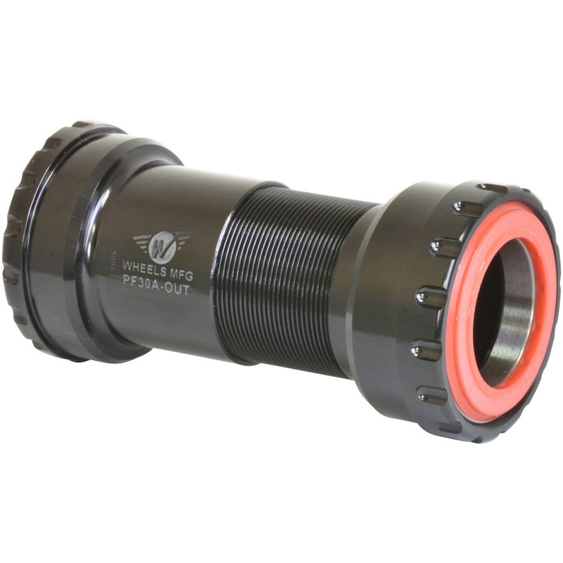 Wheels Manufacturing PF30A Thread-Together Bottom Bracket – DUB Spindle ABEC-3 Bearing BLK