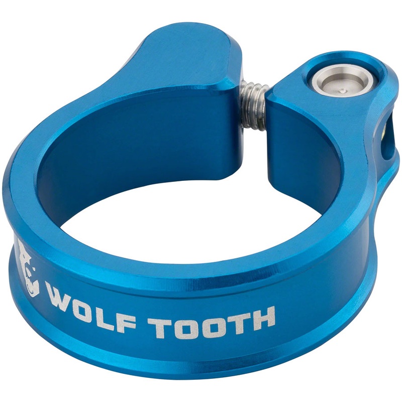 Wolf Tooth Seatpost Clamp 36.4mm Bolt-On Blue