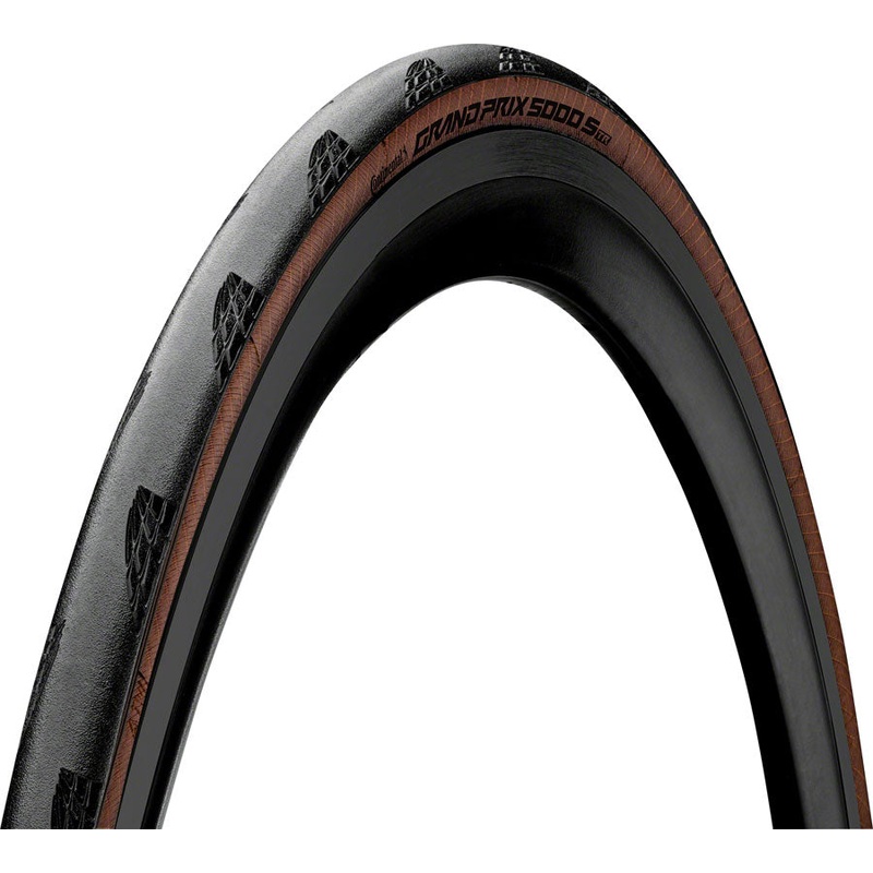 Continental Grand Prix 5000 S TR Tire – 700 x 28, Tubeless, Folding, Black/Transparent, BlackChili, Vectran Breaker, LazerGrip, ACT