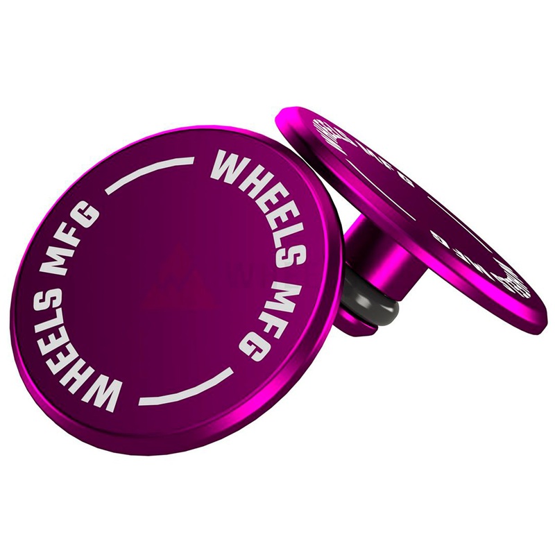 Wheels Manufacturing Wheels Manufacturing Standard Thru Axle Cap Set – Purple