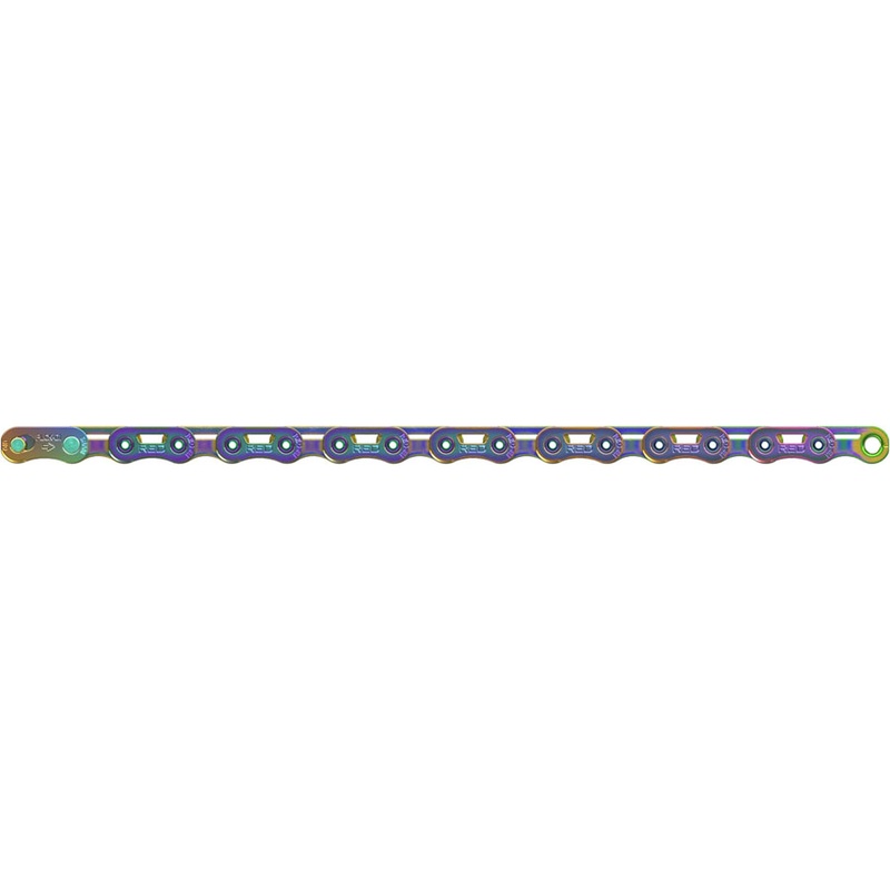 SRAM RED Flattop Chain – 12/13-Speed 126 Links Flattop PowerLock Rainbow E1