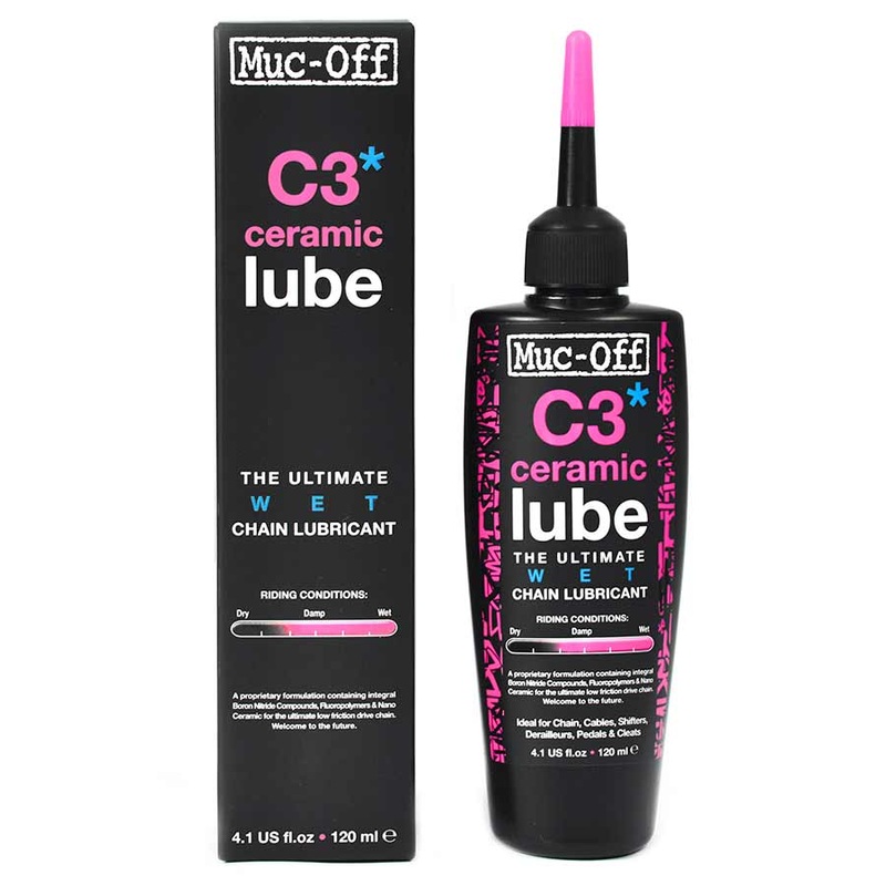 Muc-Off C3 Wet Ceramic Bike Chain Lube – 120ml Drip