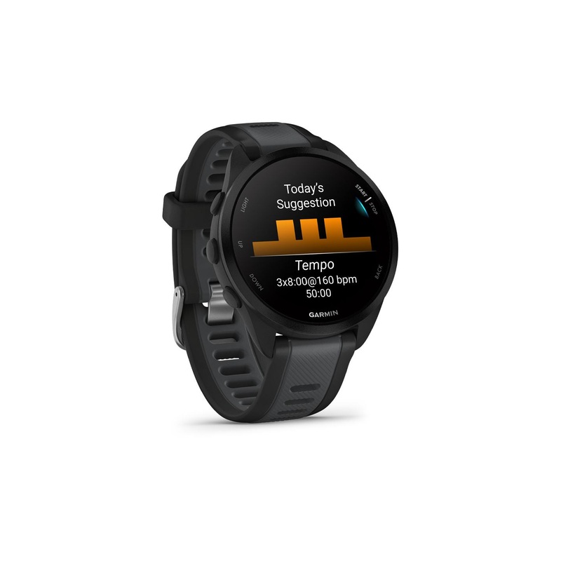 Garmin Forerunner 165 Running Watch – Black/Slate Gray