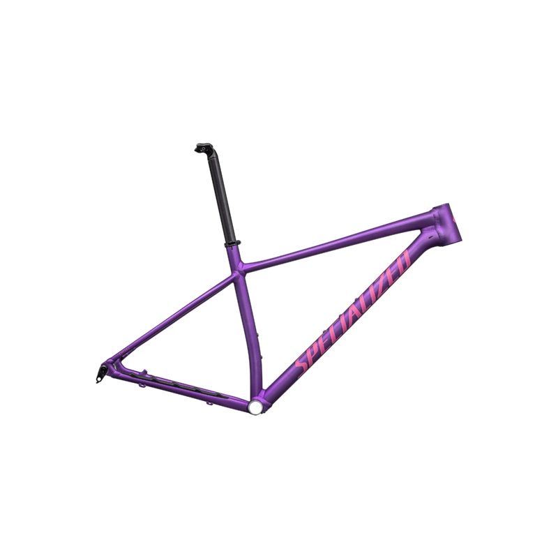 Specialized Chisel HT Alloy Frameset – Gloss Purple Tint Linear Brushed / Rebel Pink – XS