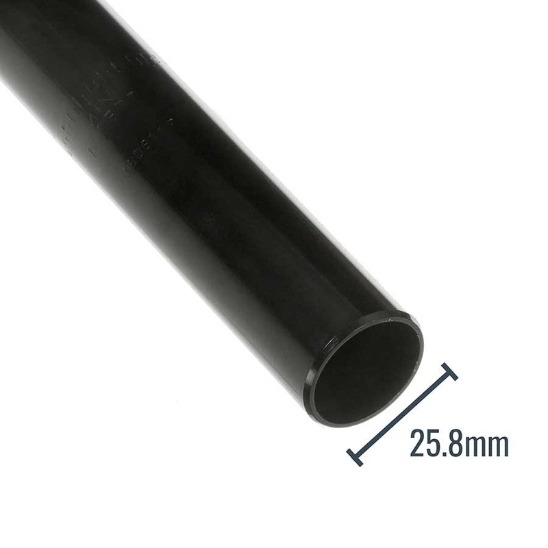 EVO  E-Force AL Seatpost Black 400 X 25.8mm