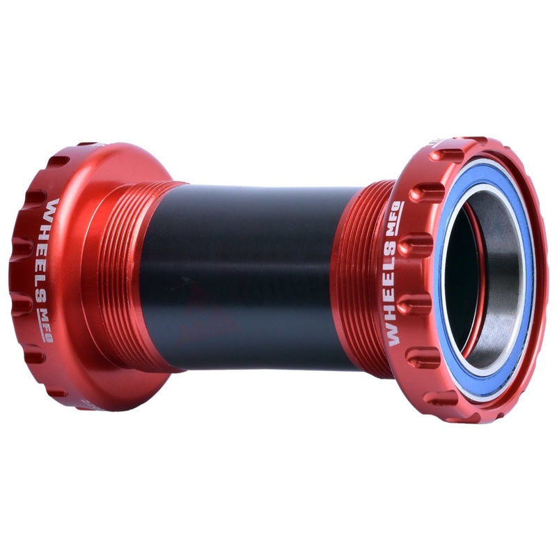 Wheels Manufacturing BSA Bottom Bracket – DUB Spindle ABEC 3 Red