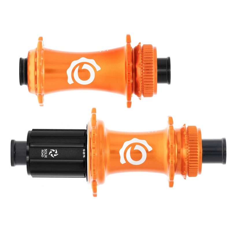 Industry Nine Solix CL Disc Hubs 12×100/142 TA 28h HG11 Orange