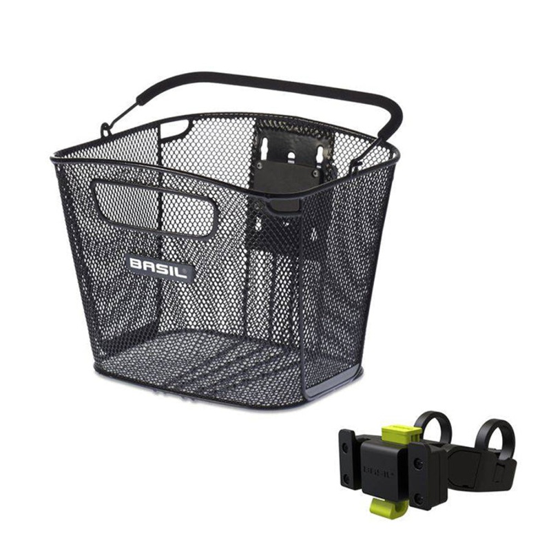 Basil – Bold (KF) Basket With Handlebar Holder
