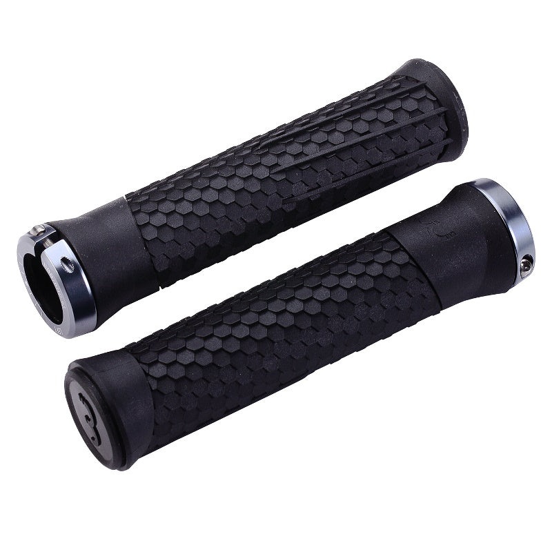 BBB – Python 142mm / BHG-95-BBB ‘PYTHON’ MTB GRIP 142mm  BLACK / DARK GREY LOCKRING