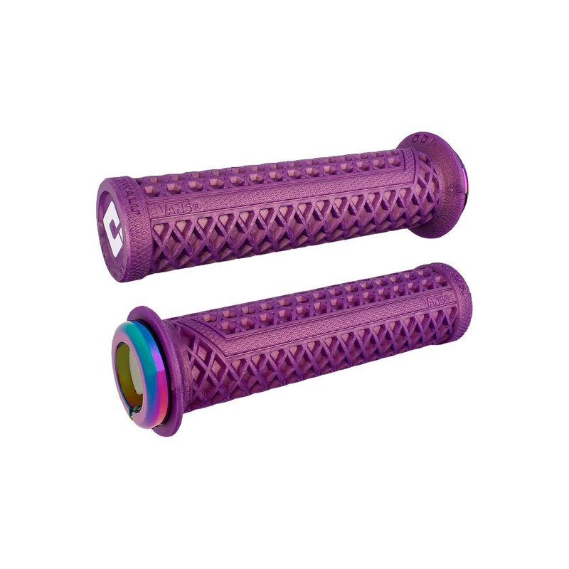ODI Vans v2.1 Lock-On Grips – Iridescent Purple Oil Slick
