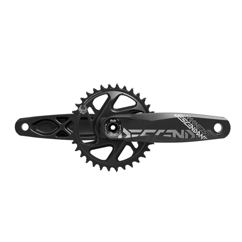 TruVativ Descendant All Downhill Crankset – 165mm 10/11-Speed 34t Direct Mount DUB Spindle Interface BLK B1