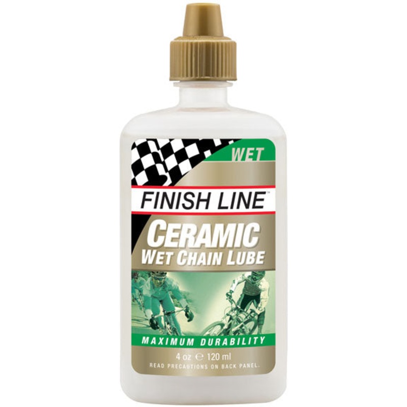 Finish Line Ceramic Wet Bike Chain Lube – 4oz Drip