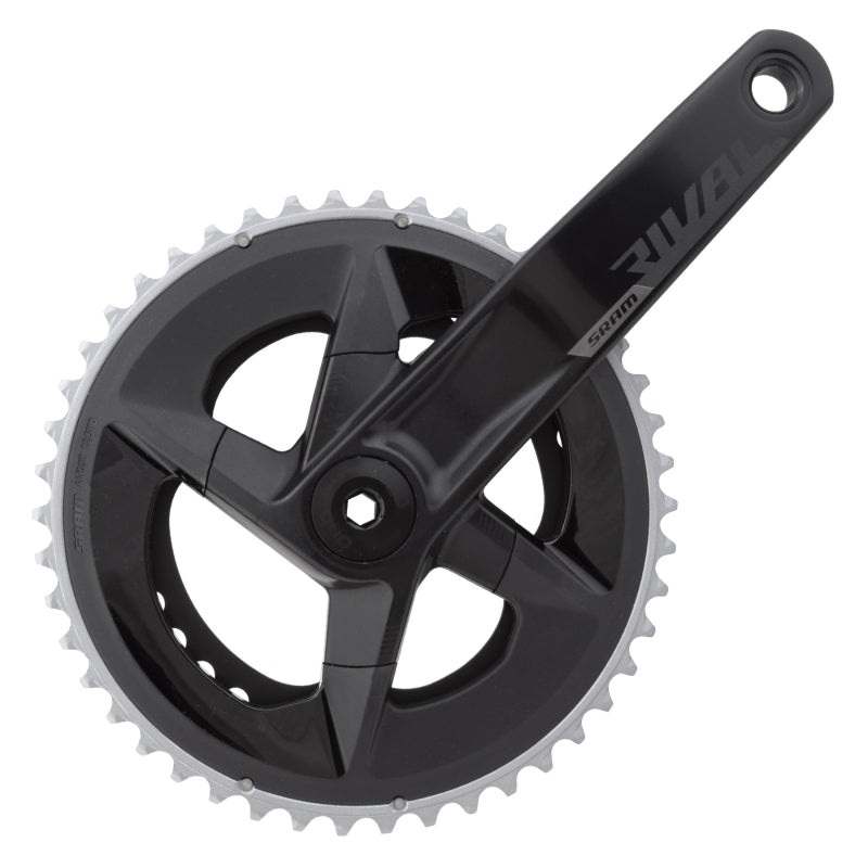 SRAM Rival AXS Crankset – 170mm 12-Speed 46/33t 107 BCD DUB Spindle Interface BLK D1