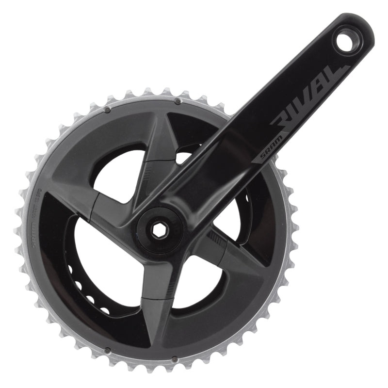 SRAM Rival AXS Crankset – 172.5mm 12-Speed 46/33t 107 BCD DUB Spindle Interface BLK D1